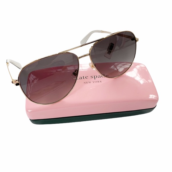 kate spade Accessories - Kate Spade Isla 61mm Aviator Sunglasses NWT case